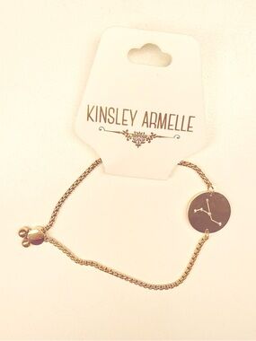 Kinsley Armelle Gold Constellation Disc Bracelet-Cancer- New